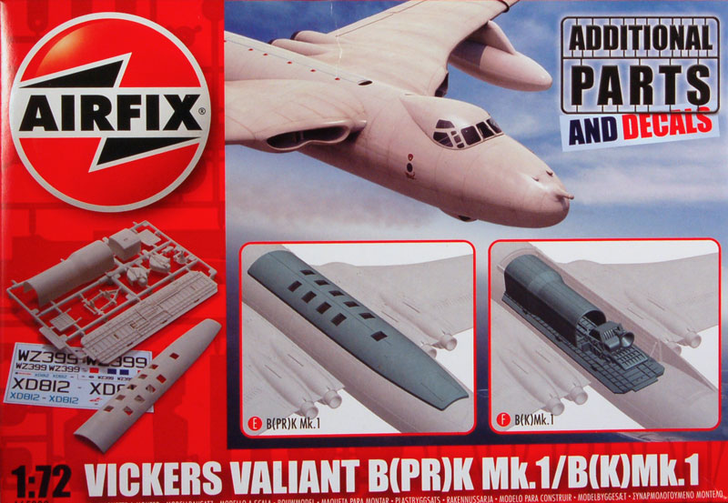 VICKERS VALIANT B K.1 UK STRATEGIC BOMBER AIRFIX 1/72 Plastic Kit PR ...