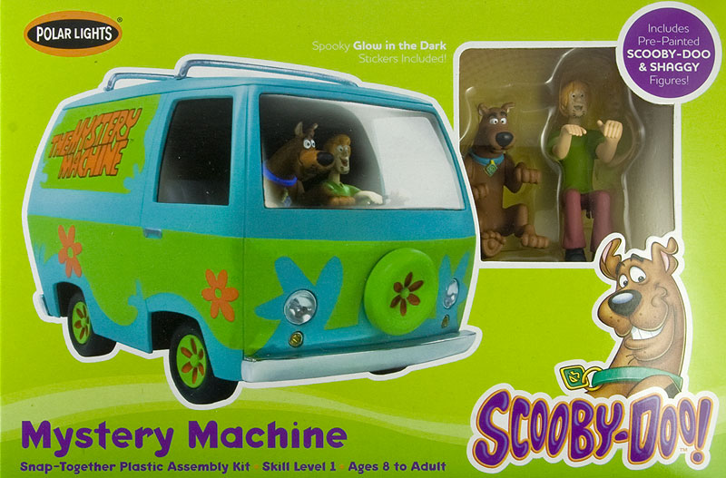 Skill 1 Snap Model Kit The Mystery Machine with Two Figurines (Scooby-Doo  and Shaggy) 1/25 Scale Model by Polar Lights