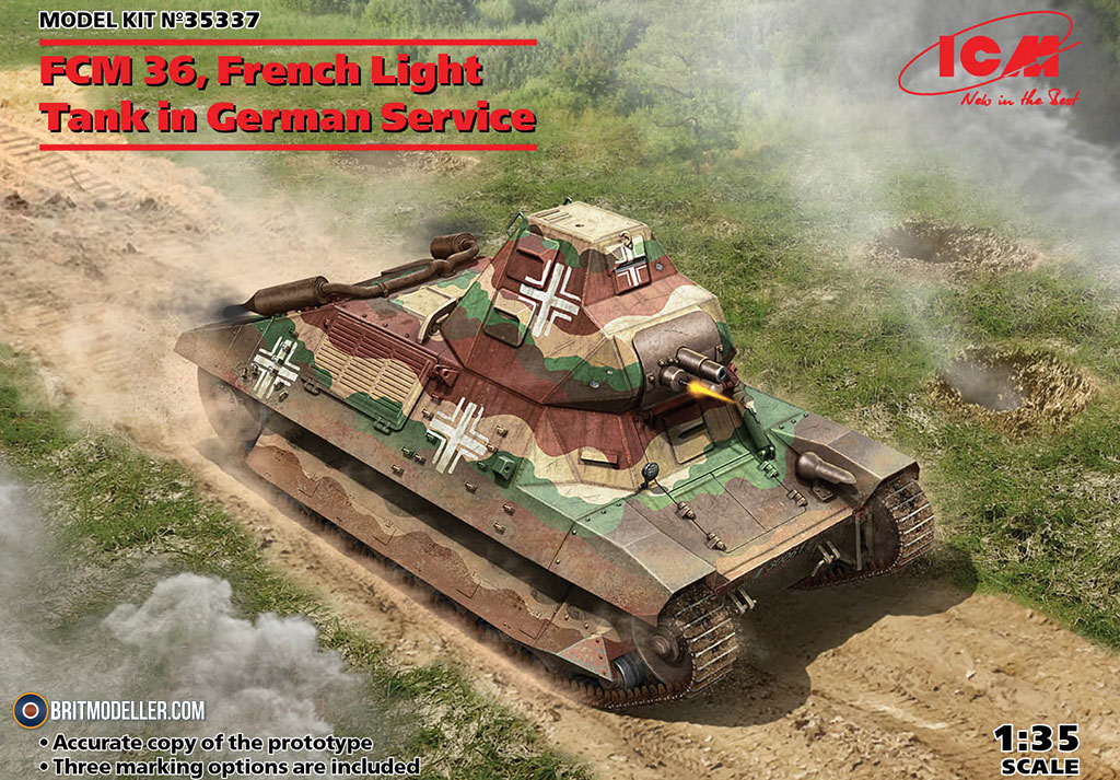 Fcm French Light Tank In German Service Icm Via