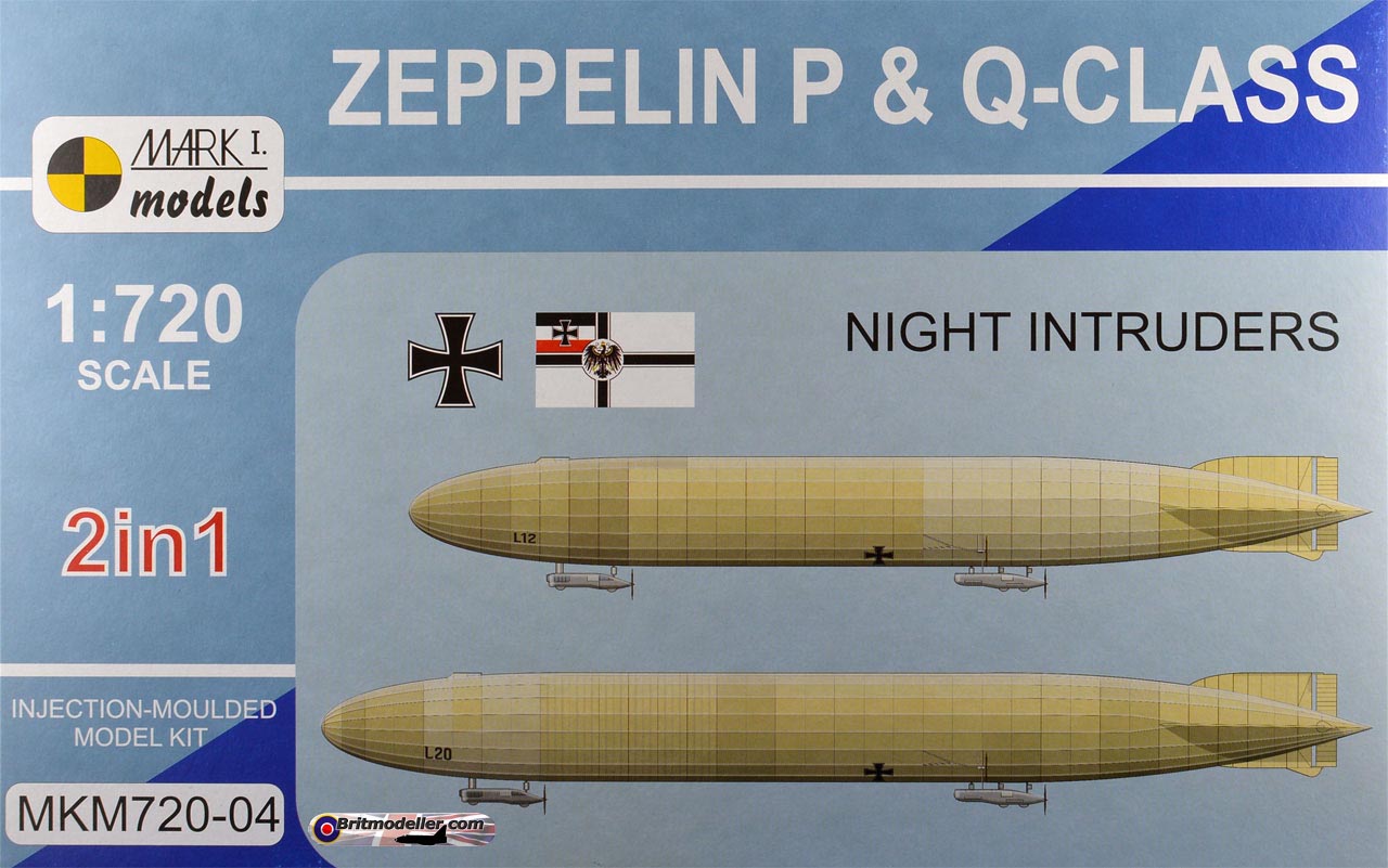 Zeppelin P And Q Class Night Raiders 1720 Mark I Models Kits