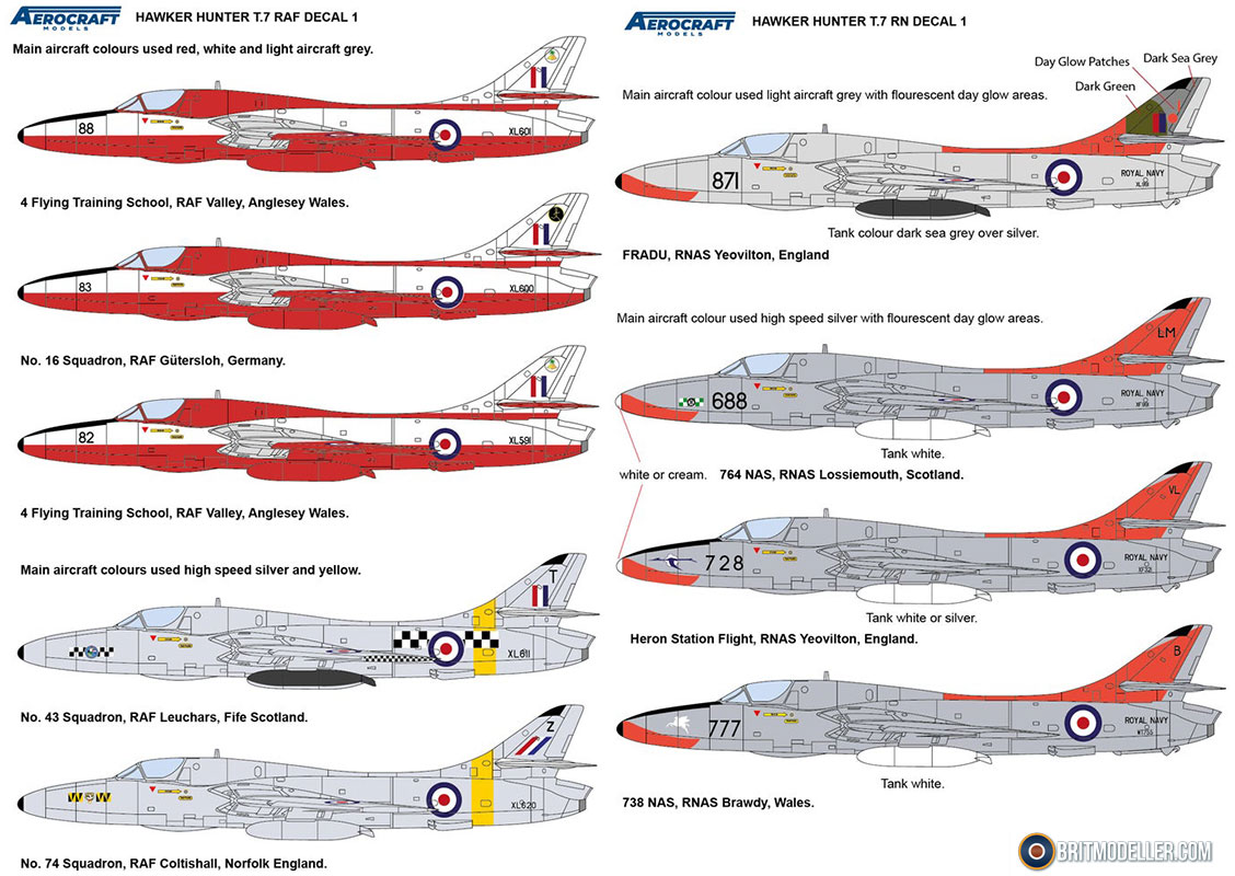 Hawker Hunter T 7 Conversion For Airfix 1 48 Aerocraft Models Aftermarket Updates Conversions Britmodeller Com