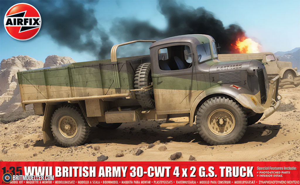 WWII British Army 30-CWT 4 x 2 GS Truck (A1380) 1:35 - Kits 