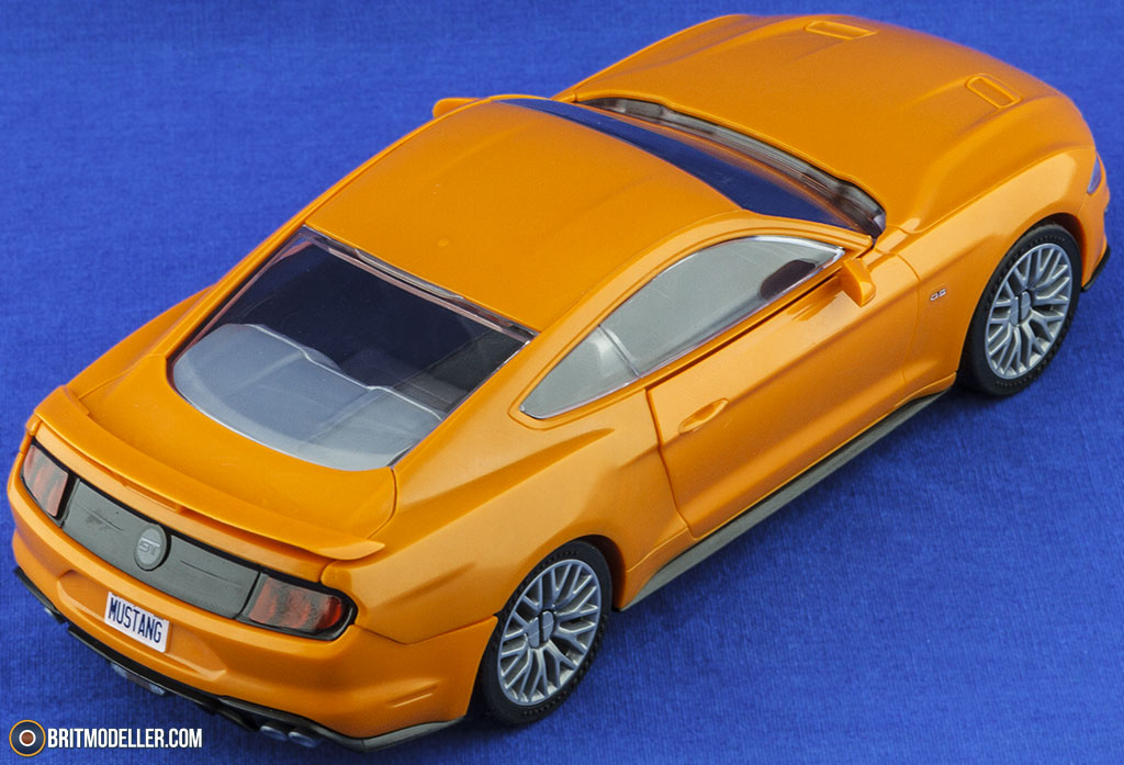 Skill 1 Model Kit Ford Mustang GT Orange Snap Together Painted Plastic  Model Car Kit by Airfix Quickbuild