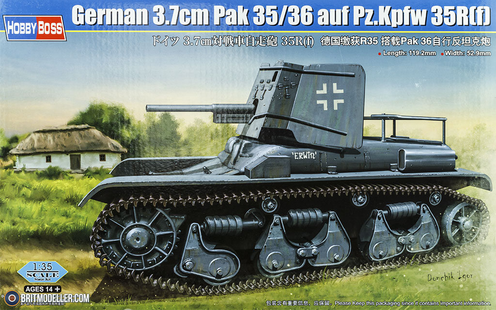 German 3.7cm Pak 35/36 auf Pz.Kpfw. 35R(f) (83895) 1:35 - Kits 