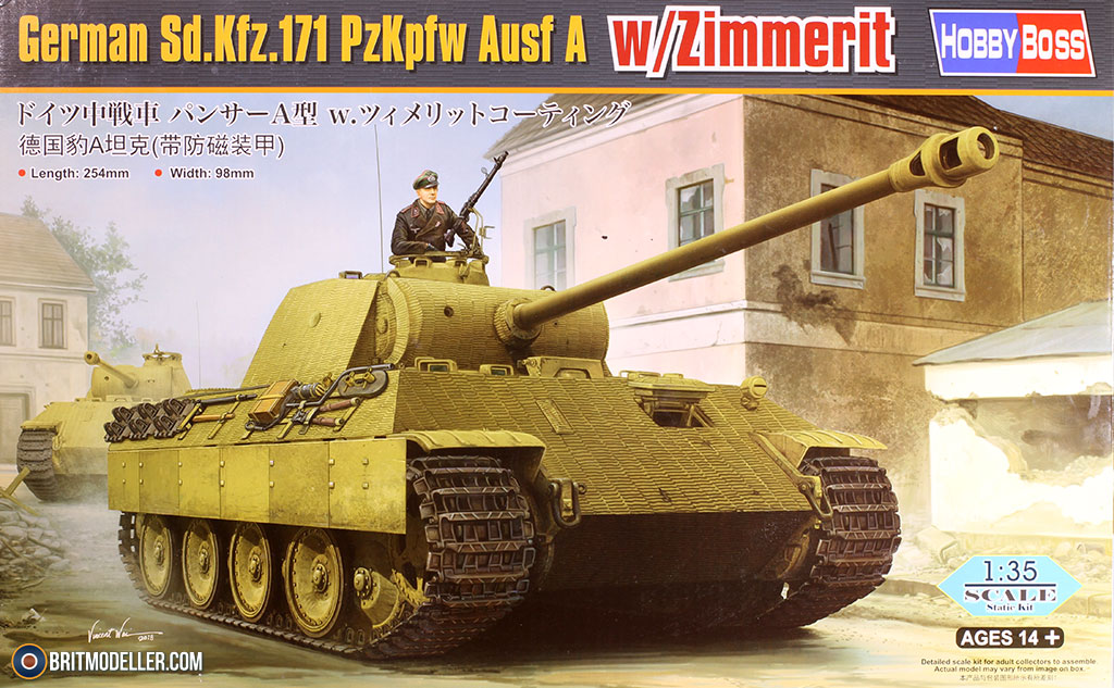 German Sd.Kfz.171 Panther Ausf A w/Zimmerit (84506) - 1:35 Hobby Boss via  Creative Models - Kits - Britmodeller.com