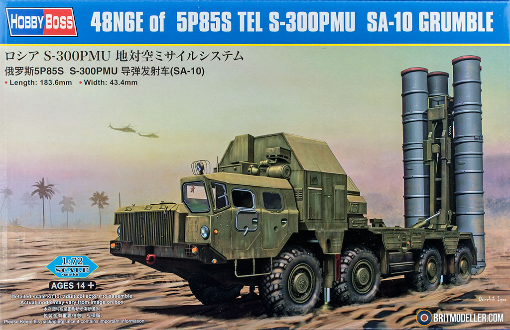 48N6E of 5P85S TEL S-300PMU SA-10 Gumble (82929) 1/72 HOBBYBOSS