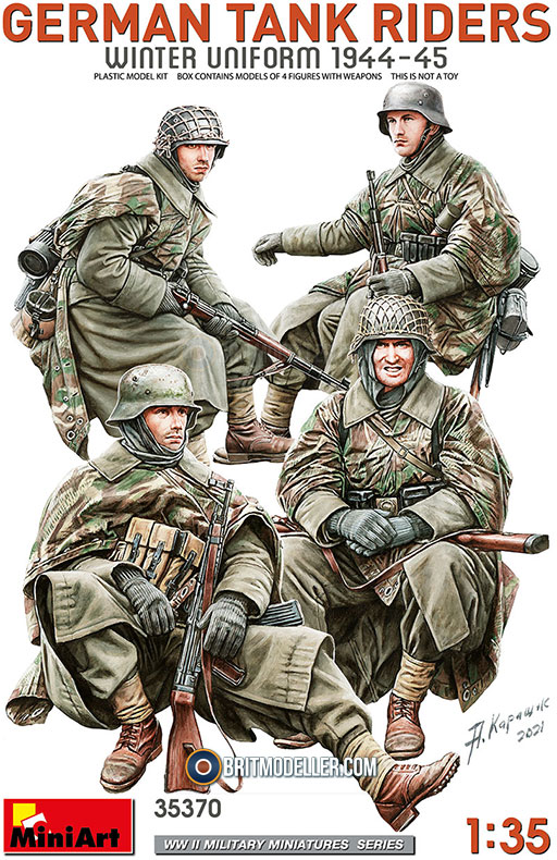 German Tank Riders. Winter Uniform 1944-45 (35370) 1:35 - Diorama ...