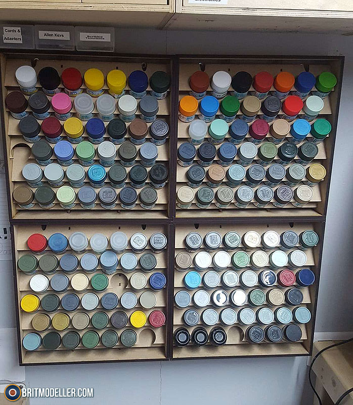 Spent the two days buildings paint rack for all my Ak real colors , Mr  color , Tamiya LP paints , Tamiya Glues and thinners . Was tired of digging  through tubs.