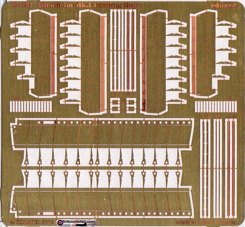 Photo Etch detail sets for Airifix Blenheim Mk.I - 1:72 Eduard ...