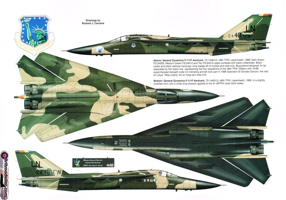 General Dynamics F-111 Aardvark and EF-111A Raven - Warpaint No.104 ...