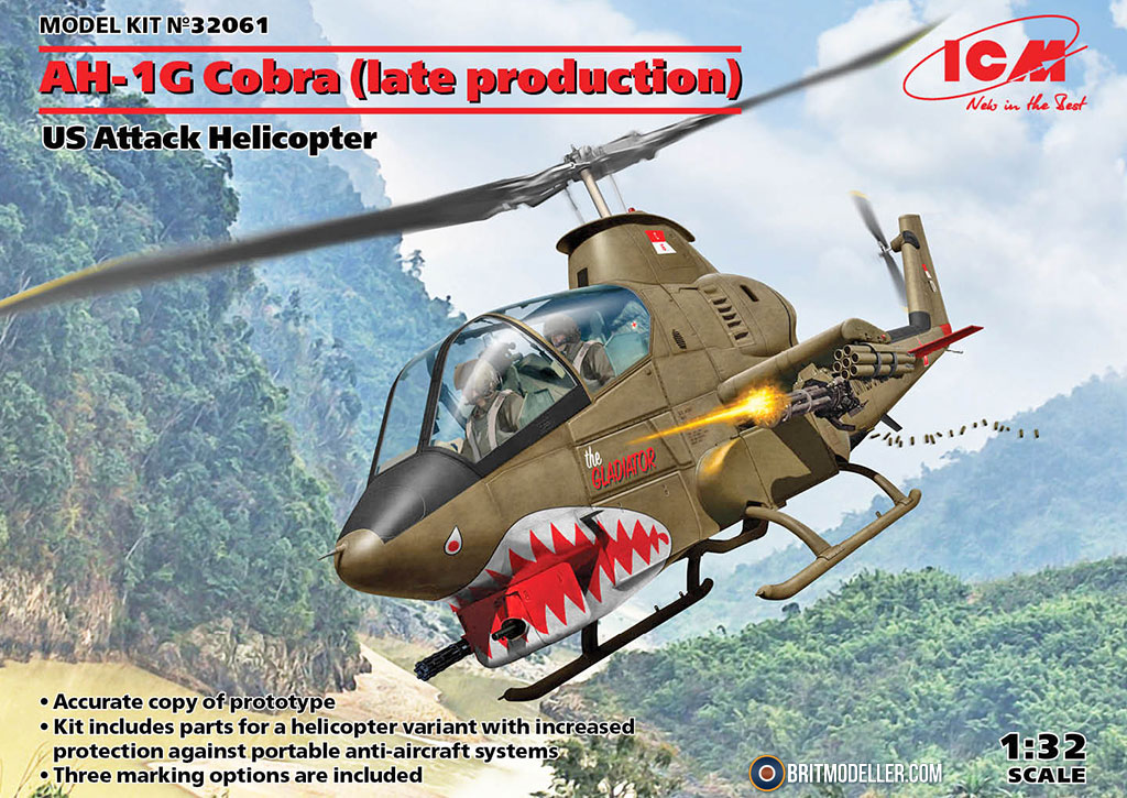 AH-1G Cobra (Late Production) US Attack Helicopter ICM 1:32 (32061 ...