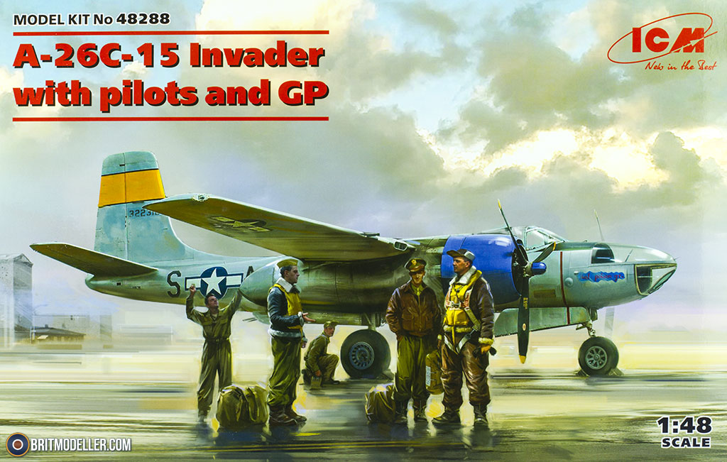 1/48 Plastic Model Kit ICM 48088 USAAF Bomber Pilots and Ground