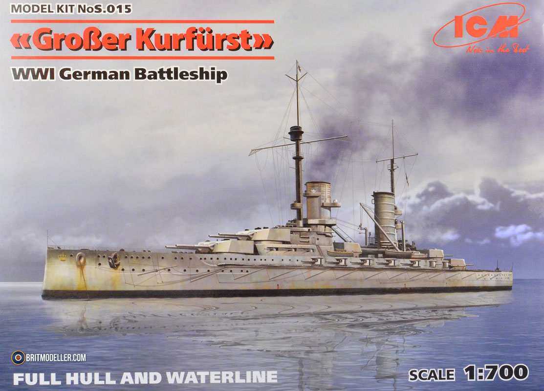 Großer Kurfürst WWI German Battleship - 1:700 ICM - Kits - Britmodeller.com