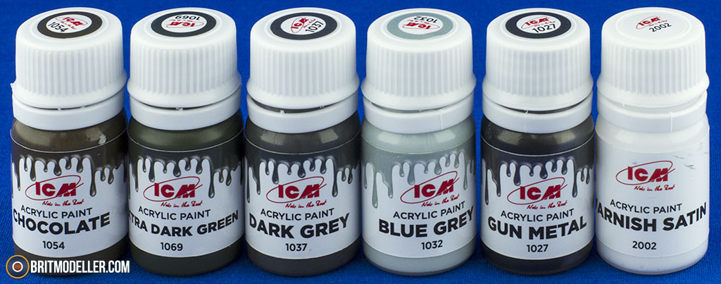 ICM Basic Colors Deep Red Bottle 12 ml- - Acrylic Paint