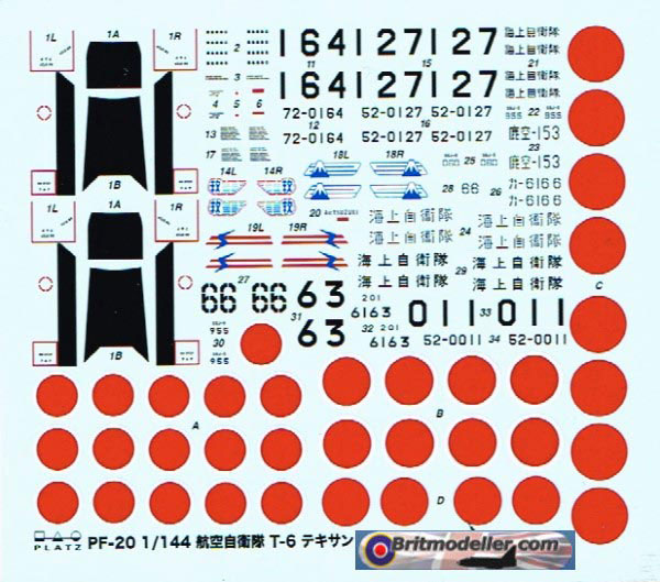 T-6 Texan JASDF - PLATZ (PF-20) 1:144 scale - Kits - Britmodeller.com