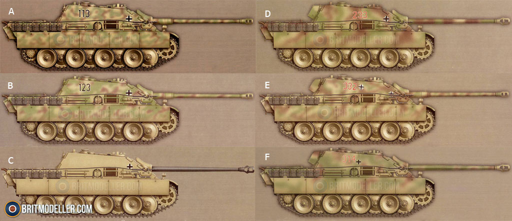 Jagdpanther G1 Early w/Zimmerit & Schwerer Platformwagen Type SSys ...