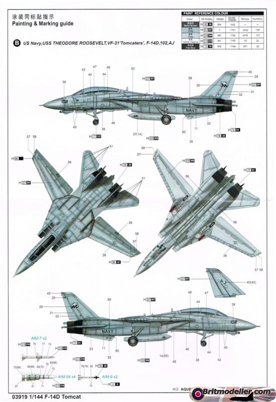 F-14D Tomcat - Trumpeter (03919) 1:144 scale - Kits - Britmodeller.com