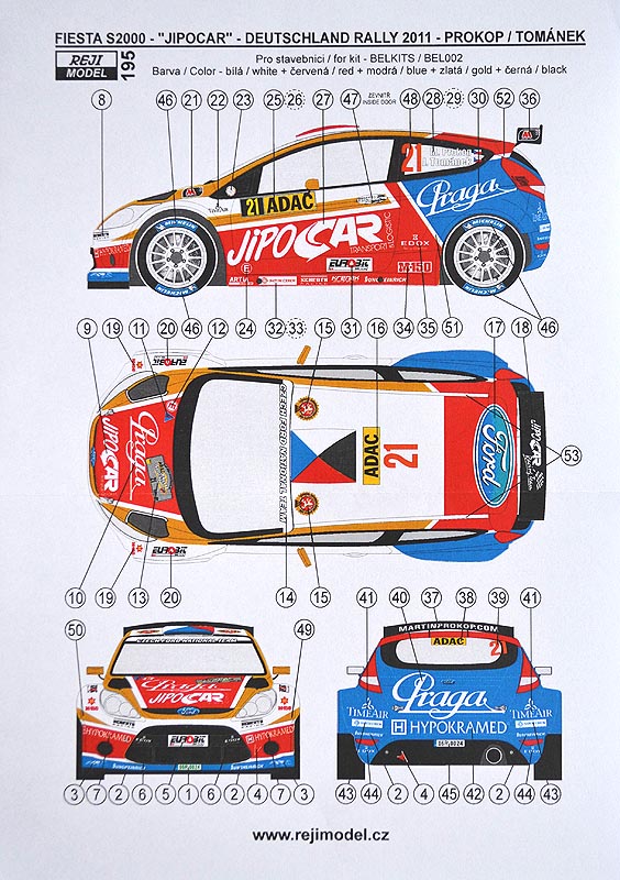 Fiesta S2000 M.Prokop Deutschland Rally 2011, Reji Model No 195 ...