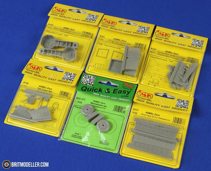 Mitsubishi A6M Zero Detail Sets. For 1:32 Hasegawa - Aftermarket ...