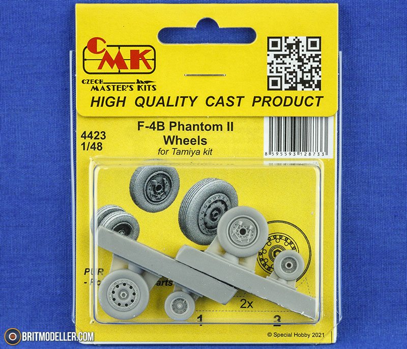 F-4B Phantom II Wheels (4423 for Tamiya) 1:48 - Aftermarket (updates ...