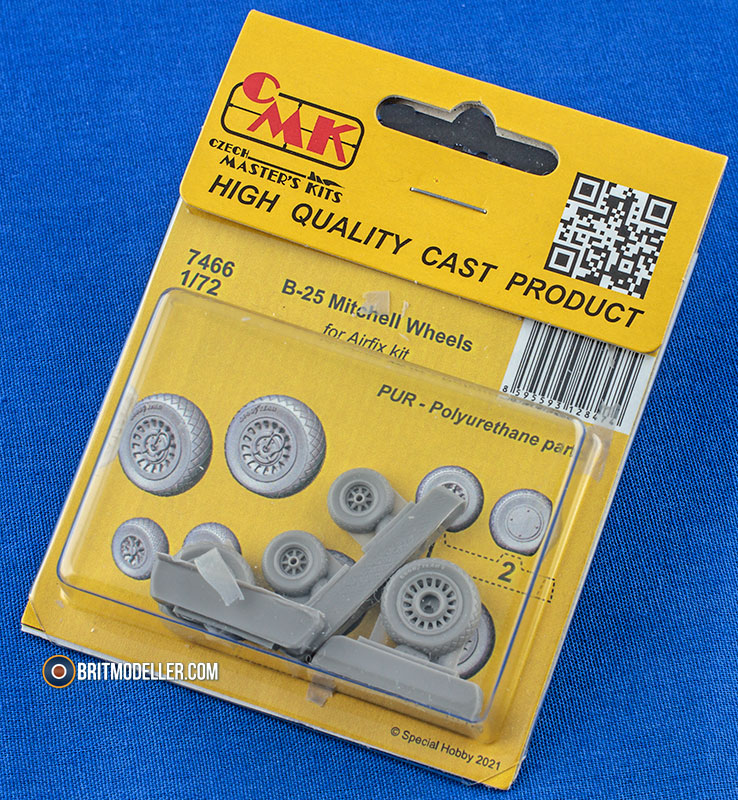 B-25 Mitchell Wheels (7466 for Airfix Kit) 1:72 CMK by Special Hobby ...