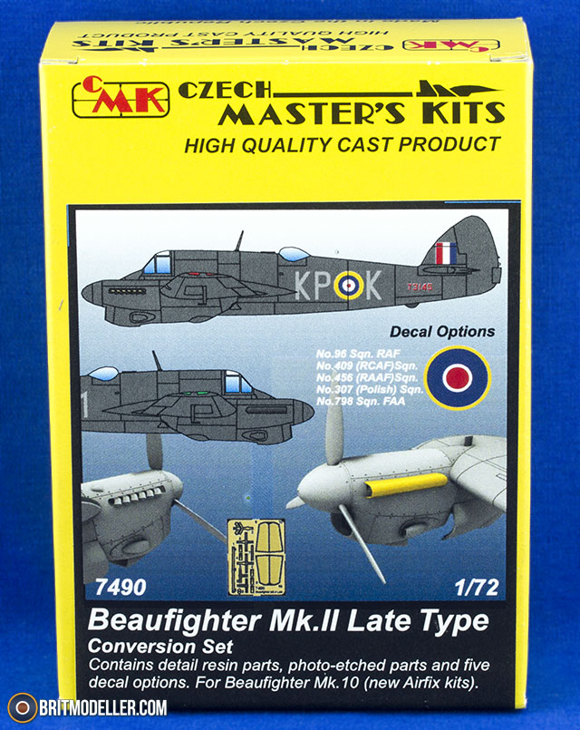 Beaufighter Mk.II Late Conversion Set (7490 for Airfix Mk.X) 1:72 ...