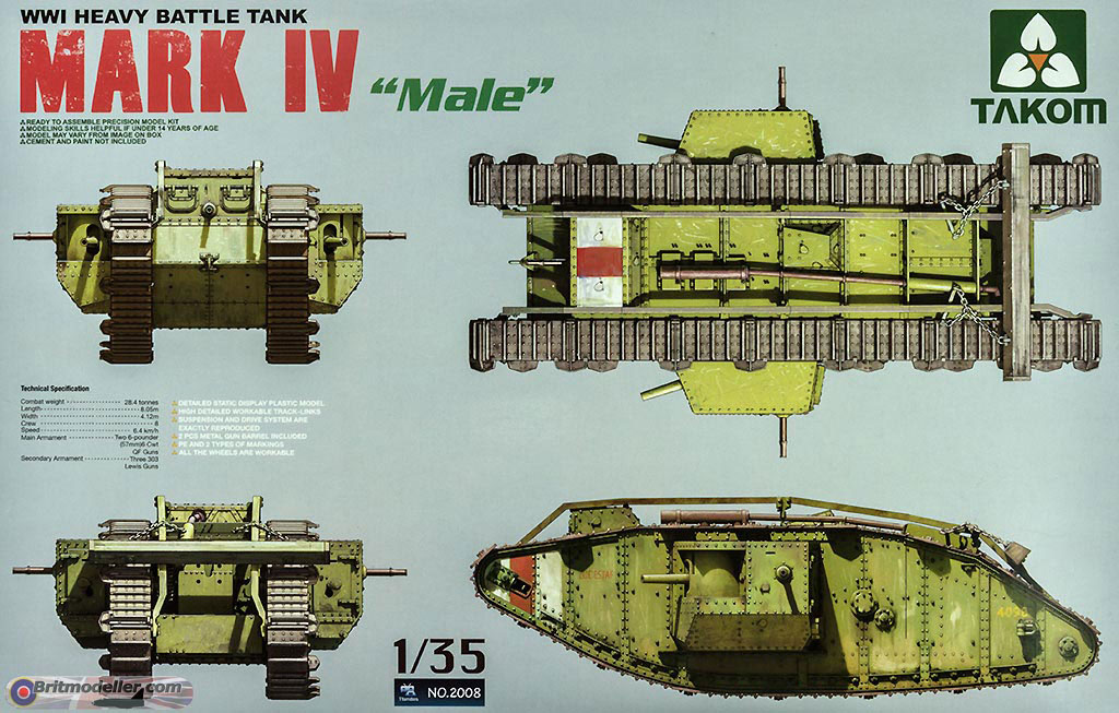 Takom Mk4 Male 1:35 - Work in Progress - Armour - Britmodeller.com